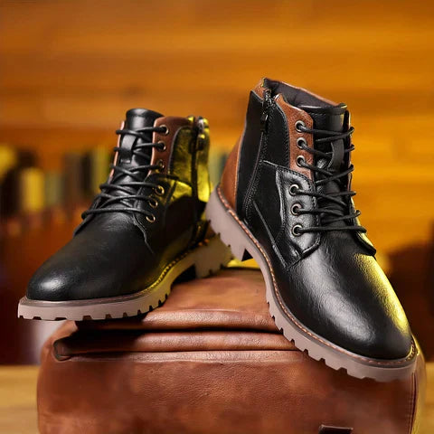 Jethro | Durable Leather Lace-Up Boots
